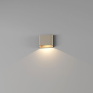 Artdelight Diaz 1L - applique murale - 14,5 x 12 x 3,8 cm - 6W LED inclus - IP54 - champagne