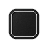 ETH Lois - plafonniers - 20 x 20 x 5 cm - 3 niveaux de gradation - 15W LED inclus - IP44 - noir