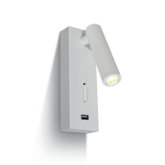ONE Light Reading Spots - applique murale avec interrupteur - 6 x 2,5 x 18 cm - 3W LED inclus - blanc