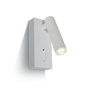 ONE Light Reading Spots - applique murale avec interrupteur - 5 x 2,5 x 12 cm - 3W LED inclus - blanc