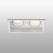 Faro Hyde - spot encastrable - 171 x 89 mm, 165 x 83 mm encastrable - blanc mat