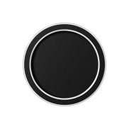 ETH Loïs - plafonnier - Ø 23 x 5 cm - 3 niveaux de gradation - 15W LED inclus - IP44 - noir