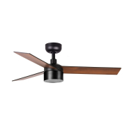 Faro Rudder Tek 3 S - ventilateur de plafond avec lumière - Ø 106 cm - noir mat - 2700K