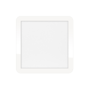 ETH Anne Square - plafonnier - 30 x 2,7 x 30 cm - 3 niveaux de gradation - 18W LED inclus - IP44 - blanc