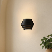 VK Lighting Aleria - applique murale - Ø 37 x 26 cm - 3 niveaux dimmables - 11W LED inclus - noir