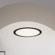 Nova Luce Perfect Profile Trimless - spot à encastrer avec télécommande (incl.) - Ø 440 mm, 420 mm encastré - 24W LED dimmable inclus - 2700K-6000K - noir