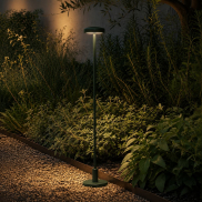 VK Lighting Jade - borne de jardin incl. pied et piquet de terre - Ø 7 x 53,4 cm - 1W LED inclus - IP65 - vert