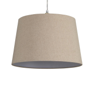 Abat-jour conique Searchlight Clyde - Ø 40 x 26 cm - lin couleur naturelle