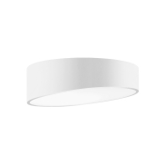 Nova Luce Maggio - plafonnier - Ø 50 x 12 cm - 60W LED inclus - blanc sable et blanc mat