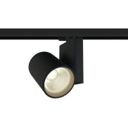 ONE Light COB Track Spot - spot sur rail avec COB LED - système de rail triphasé - Ø 10 x 14 cm - 42W LED inclus - noir - couleur de lumière blanc chaud