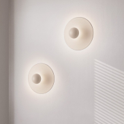 Nova Luce Edem - applique murale - Ø 25 x 11 cm - 9W LED inclus - beige