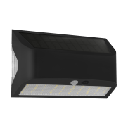 Century Italia Arcadia Max - lampe murale extérieure à énergie solaire avec capteur - 18 x 6,2 x 11,3 cm - LED 6W inclus - IP65 - noir
