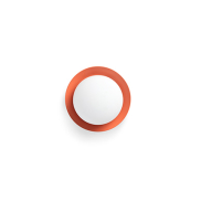 Faro May - plafonnier - Ø 12 x 8 cm - 4W LED inclus - IP44 - corail/orange
