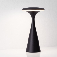 Nova Luce Grigio - lampe de table rechargeable pour extérieur - Ø 10,1 x 19,7 cm - IP54 - noir sablé