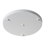 ETH - cache plafond rond pour 3 points lumineux - Ø35 x 3 cm - blanc poudré