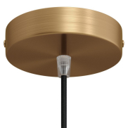 Creative Cables - rosace de plafond - Ø 12 x 2,5 cm - bronze brossé