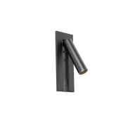 Faro Gabo - lampe de chevet avec port usb - 8 x 18,5 x 6,9 cm - 4,5W LED inclus - noire mat