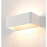 Artdelight Mainz - applique murale - 20 x 10 x 7 cm - 2 x 3W LED dimmable inclus - blanc
