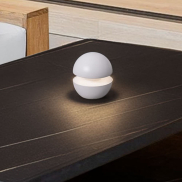 Nova Luce Puk - source lumineuse portable rechargeable - Ø 10 x 11,4 cm - 2W dimmable LED inclus - IP54 - blanc sablé