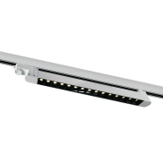 ONE Light Rail linéaire LED orientable - spot sur rail - système de rail triphasé - 48 x 3,3 x 4,5 cm - 15 x 1W LED inclus - blanc