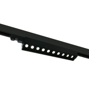 ONE Light Linéaire LED orientable - spot sur rail - système de rail triphasé - 58 x 6 x 8 cm - 10 x 5W LED inclus - noir - couleur de lumière blanc chaud