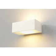 Artdelight Eindhoven100 - applique murale - 13 x 8,2 x 5 cm - 2 x 5W LED dimmable inclus - IP54 - blanc