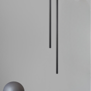 Nova Luce Elettra - lampe suspendue - Ø 1,5 x 200 cm - 5W LED inclus - noir sable