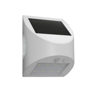 Century Italia Arcadia Max - lampe murale extérieure à énergie solaire avec capteur - 10,5 x 8 x 13 cm - LED 3W inclus - IP65 - blanc