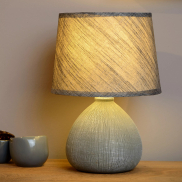 Lucide Ramzi - lampe à poser - Ø 18 x 26 cm - gris
