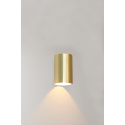 Artdelight Brody - applique murale - Ø 7,2 x 11 cm - 4W LED inclus - IP54 - or brossé
