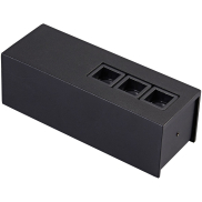 VK Lighting Tetra Square - plafonnier/mural - 17,1 x 6,6 x 6,3 cm - 15W LED inclus - noir