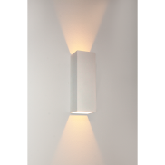 Artdelight Vegas - applique murale - 8 x 8 x 25 cm - 2 x 4W LED dimmable inclus - IP65 - blanc