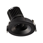 VK Lighting Chonefto - spot encastré - Ø 115 mm, 105 mm encastré - 12W LED inclus - noir