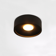 Artdelight Orlando - plafonnier - Ø 14 x 5 cm - 10W LED dimmable inclus - noir