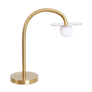 Maxlight Enigma - lampe de table - 39 x 45 cm - 2W LED inclus - or brossé