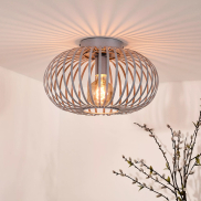 Lucide Manuela - plafonnier - Ø 40 x 23 cm - gris