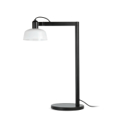 Faro Tatawin - lampe à poser - 25 x 45,4 x 57,5 cm - noir et verre laiteux