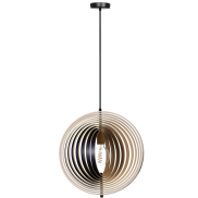 ETH Woody - suspension - Ø 43,5 x 200 cm - brun et noir