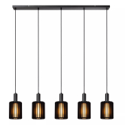 Lucide Lambres - lampe suspendue - 164 x 15 x 164 cm - noir