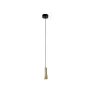 Faro Nina - lampe suspendue -  Ø 4 x 13 cm - 4W LED inclus - or satiné