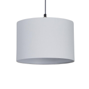 Searchlight Clyde Drum - abat-jour - Ø 30 x 20 cm - blanc