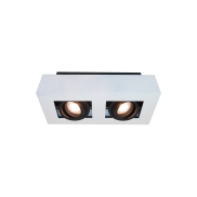 Artdelight Bosco - spot en saillie 2L - 25 x 14 x 8,6 cm - blanc et noir
