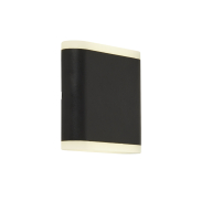 Searchlight Amble - Applique d'extérieur - 11,5 x 11 cm - 8W LED inclus - IP44 - noir