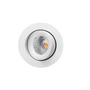 Artdelight Special - spot à encastrer - Ø 95 mm, Ø 83 mm à encastrer - 9W LED inclus - dim to warm - IP54 - blanc