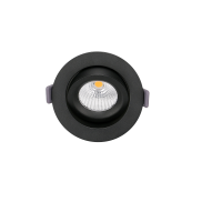 Artdelight Special - spot à encastrer - Ø 95 mm, Ø 83 mm à encastrer - 9W LED inclus - dim to warm - IP54 - noir