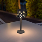 New Garden Gretita - lampe de table extérieure à piles - Ø11,7 x 31 cm - 1W LED inclus - IP44 - anthracite