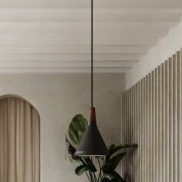 Design for the People Nori 18 - lampe suspendue - Ø 18 x 35,5 cm - noir