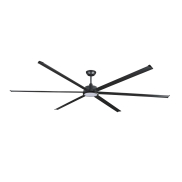 Faro Rotterdam 30 XXL - ventilateur de plafond avec lumière et télécommande - Ø 300 cm - 32W LED inclus - noir mat