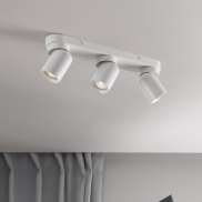 Nova Luce Amecy - spot en saillie 3L - 39 x 12,5 x 6,5 cm - blanc sablé