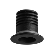 Nova Luce Tiny - spot à encastrer - Ø 25 mm, Ø 18 mm à encastrer - 1W LED inclus - IP44 - noir